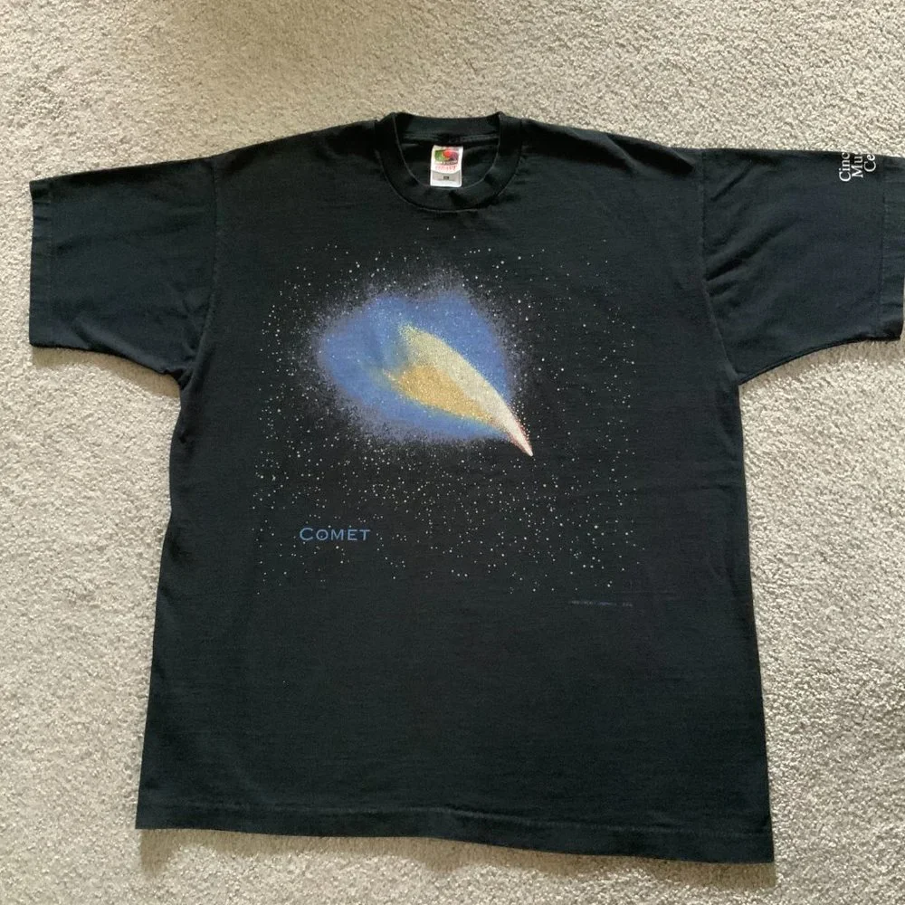 Cincinnati Museum Center - Comets On Tour commemoration Black Unisex T-Shirt - Picture 3 of 9